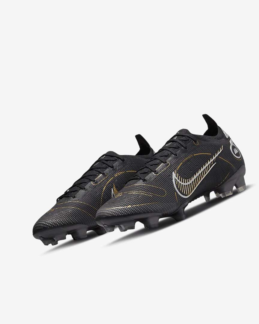 Nike Mercurial Vapor 14 Elite FG Fotballsko Dame Svarte Metal Sølv Grå Metal Gull | NO4934