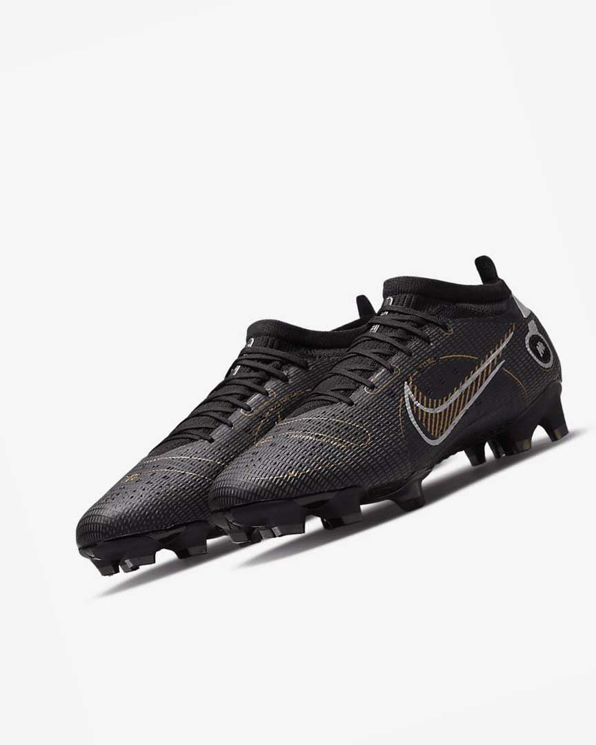 Nike Mercurial Vapor 14 Pro FG Fotballsko Herre Svarte Metal Sølv Grå Metal Gull | NO2760