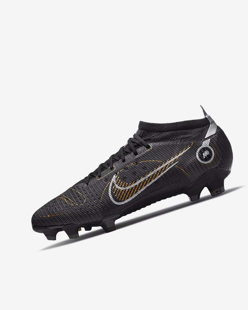 Nike Mercurial Vapor 14 Pro FG Fotballsko Dame Svarte Metal Sølv Grå Metal Gull | NO4623