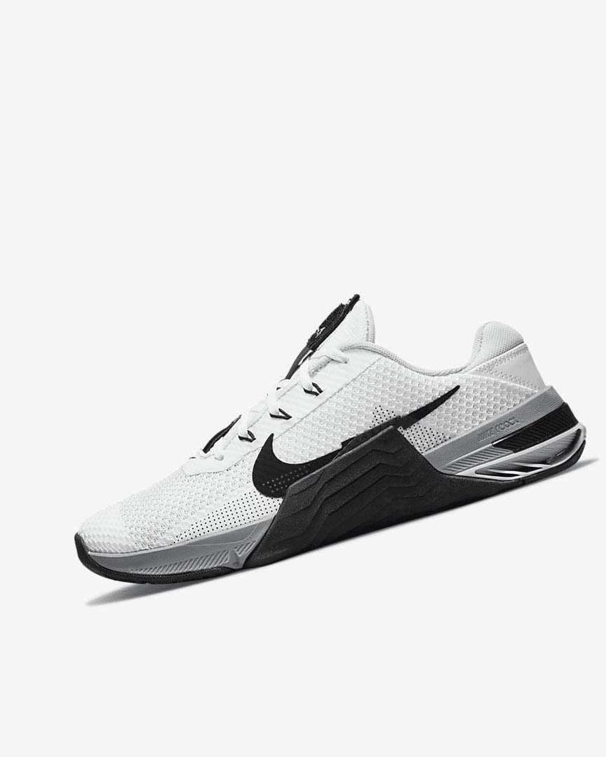 Nike Metcon 7 Treningssko Dame Hvite Grå Platina Svarte | NO3127