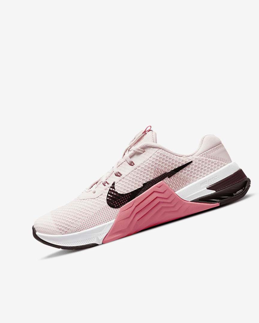 Nike Metcon 7 Treningssko Dame Lyse Rosa Rosa Metal | NO5306