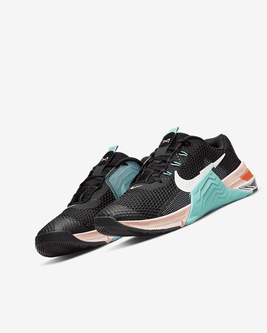 Nike Metcon 7 Treningssko Dame Svarte Turkis Oransje Grønn | NO1141