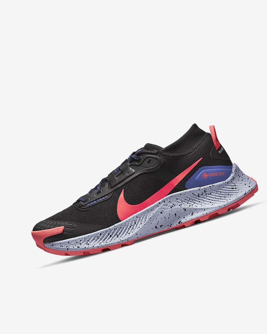 Nike Pegasus Trail 3 GORE-TEX Vanntette Trail Løpesko Dame Svarte Lyse Mango Rød | NO4893