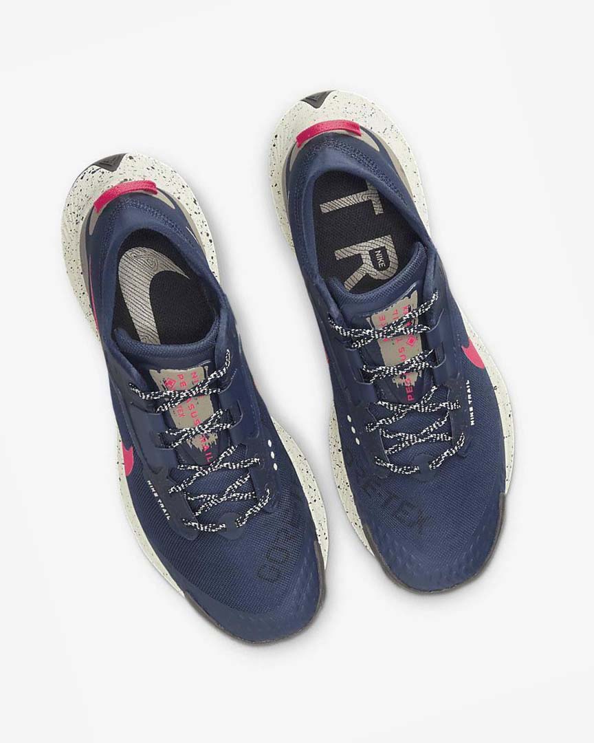 Nike Pegasus Trail 3 GORE-TEX Vanntette Trail Løpesko Herre Obsidian Olivengrønne Rød | NO5311