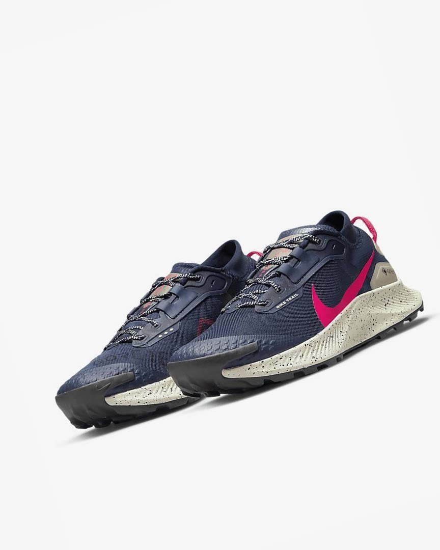 Nike Pegasus Trail 3 GORE-TEX Vanntette Trail Løpesko Herre Obsidian Olivengrønne Rød | NO5311