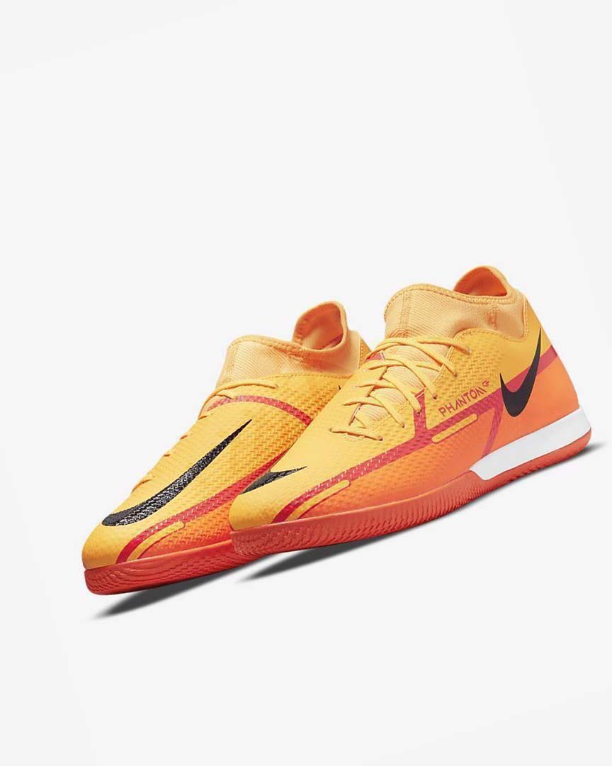 Nike Phantom GT2 Academy Dynamic Fit IC Fotballsko Herre Oransje Oransje Lyse Rød Svarte | NO2433