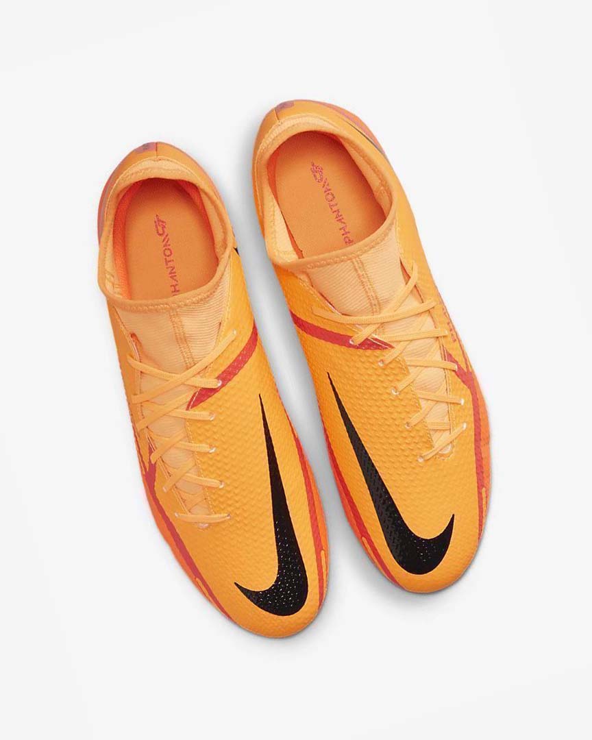 Nike Phantom GT2 Academy Dynamic Fit MG Fotballsko Herre Oransje Oransje Lyse Rød Svarte | NO4573