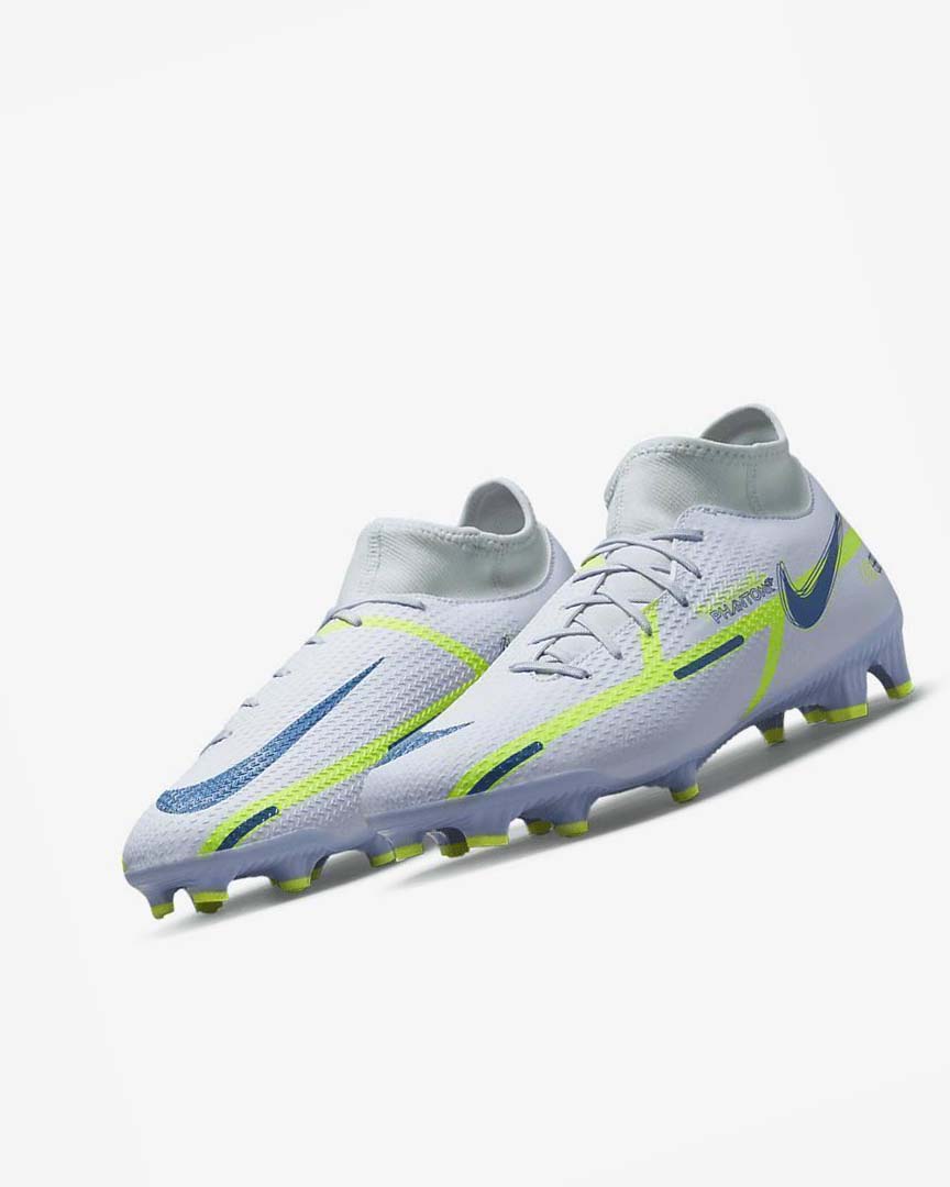 Nike Phantom GT2 Academy Dynamic Fit MG Fotballsko Herre Grå Lyse Blå Mørke Blå | NO5048