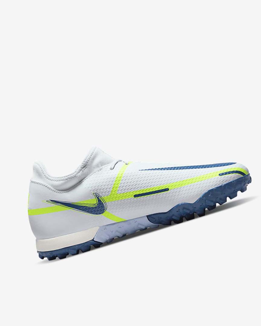 Nike Phantom GT2 Academy Dynamic Fit TF Fotballsko Dame Grå Lyse Blå Mørke Blå | NO2702