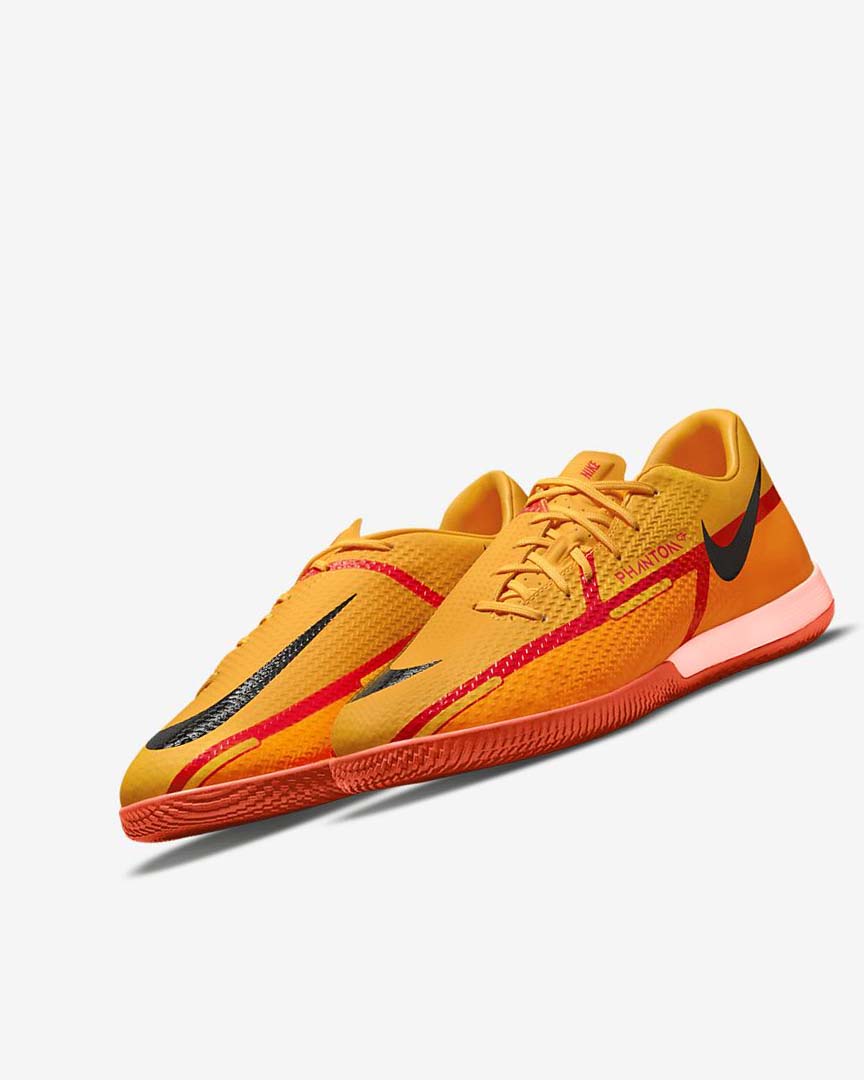 Nike Phantom GT2 Academy IC Fotballsko Dame Oransje Oransje Lyse Rød Svarte | NO5273