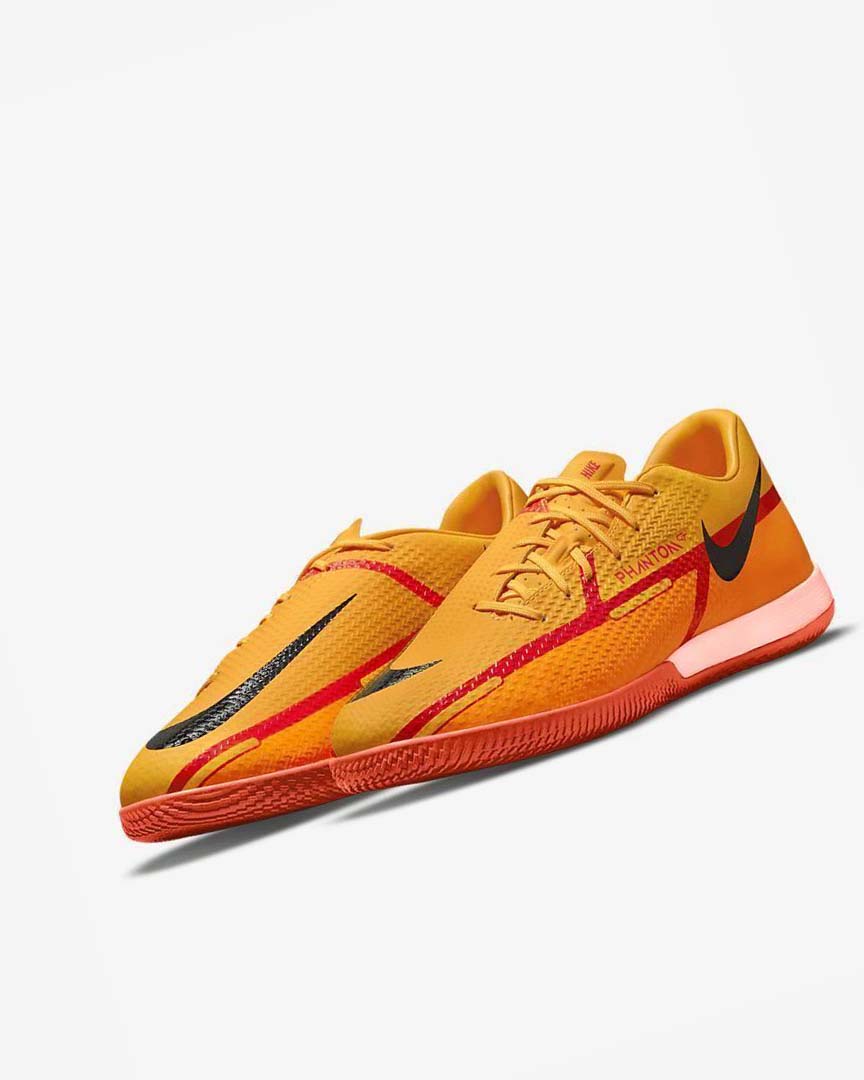 Nike Phantom GT2 Academy IC Fotballsko Herre Oransje Oransje Lyse Rød Svarte | NO2332