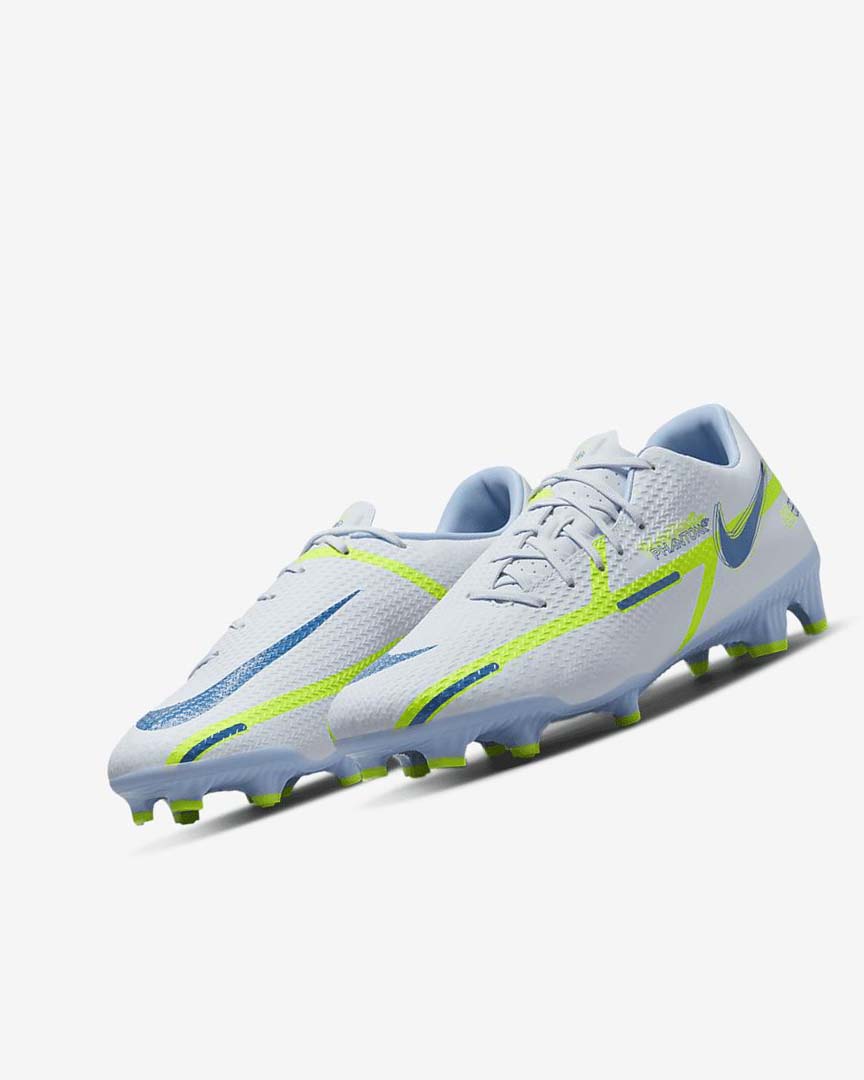 Nike Phantom GT2 Academy MG Fotballsko Dame Grå Lyse Blå Mørke Blå | NO2584