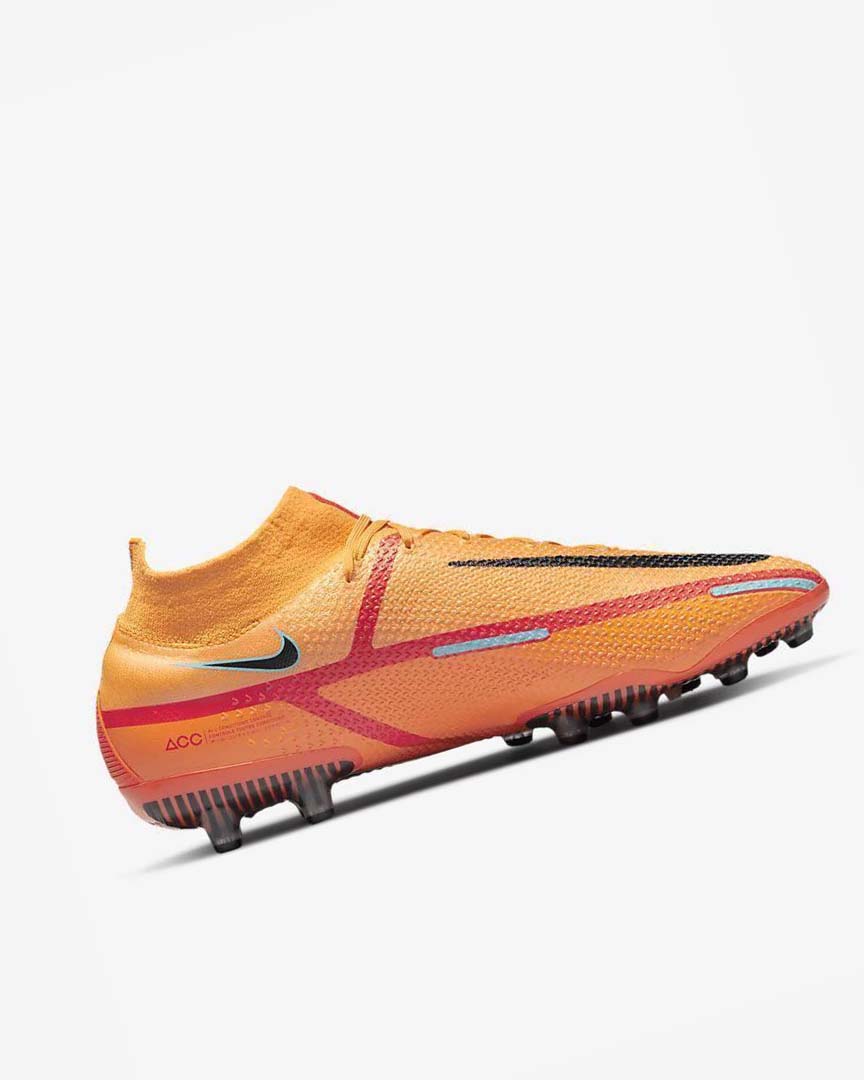 Nike Phantom GT2 Dynamic Fit Elite AG-Pro Fotballsko Herre Oransje Oransje Lyse Rød Svarte | NO2664