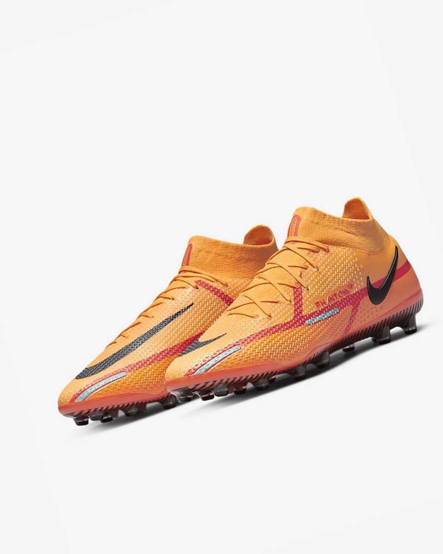 Nike Phantom GT2 Dynamic Fit Elite AG-Pro Fotballsko Herre Oransje Oransje Lyse Rød Svarte | NO2664