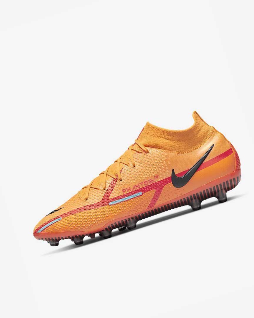 Nike Phantom GT2 Dynamic Fit Elite AG-Pro Fotballsko Herre Oransje Oransje Lyse Rød Svarte | NO2664