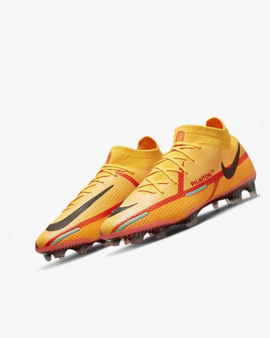 Nike Phantom GT2 Dynamic Fit Elite FG Fotballsko Herre Oransje Oransje Lyse Rød Svarte | NO2224