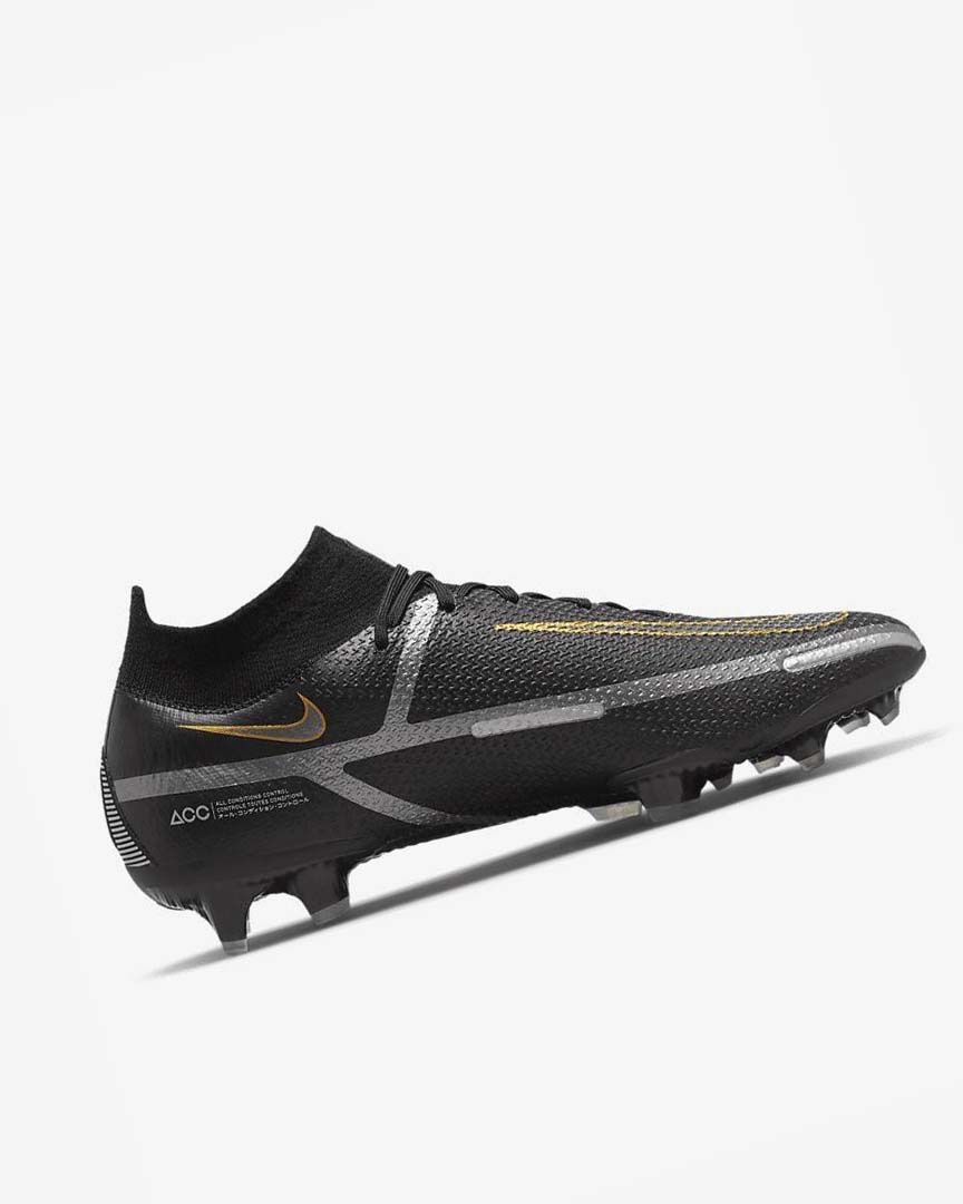 Nike Phantom GT2 Dynamic Fit Elite FG Fotballsko Herre Svarte Metal Gull Metal Sølv Metal Mørke Grå | NO2937