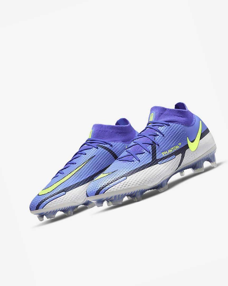 Nike Phantom GT2 Dynamic Fit Elite FG Fotballsko Herre Blå Grå Blå | NO5609