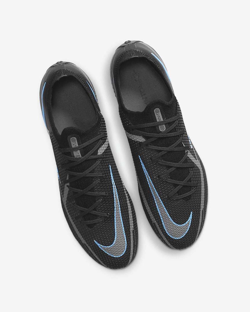 Nike Phantom GT2 Elite FG Fotballsko Dame Svarte Grå Svarte | NO1179