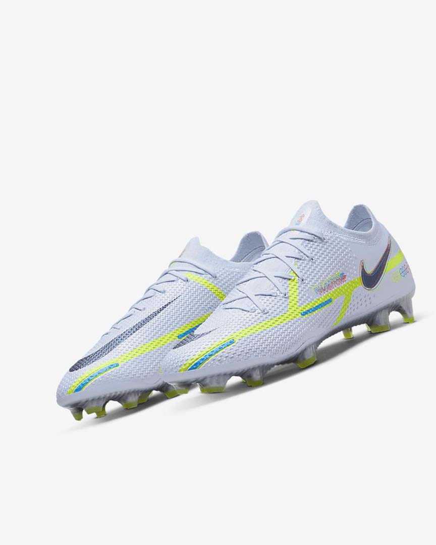 Nike Phantom GT2 Elite FG Fotballsko Dame Grå Lyse Blå Blå | NO5315