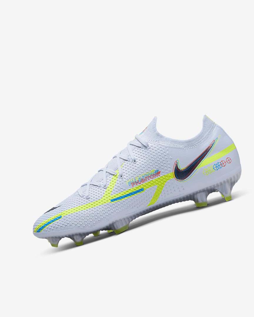 Nike Phantom GT2 Elite FG Fotballsko Dame Grå Lyse Blå Blå | NO5315