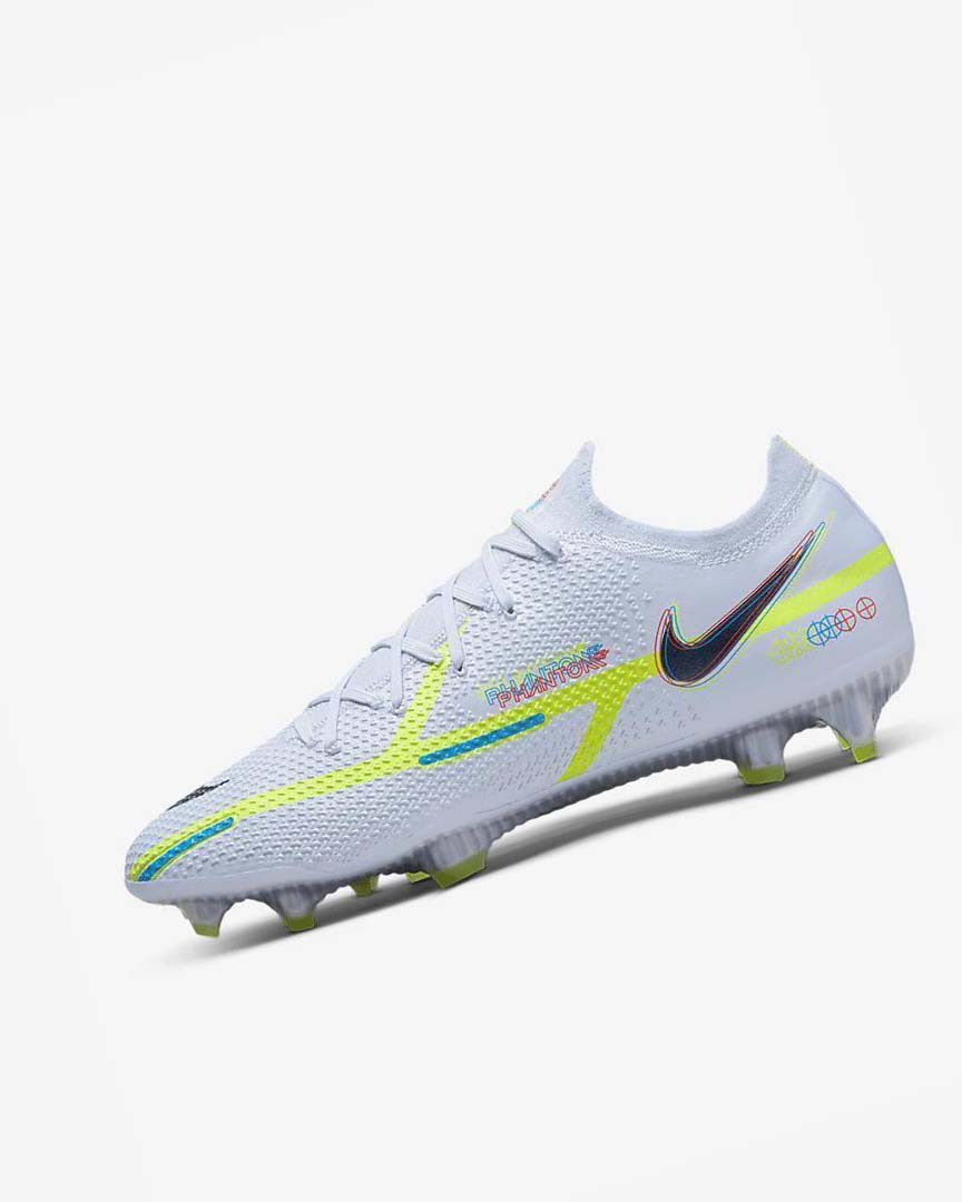 Nike Phantom GT2 Elite FG Fotballsko Herre Grå Lyse Blå Blå | NO2754