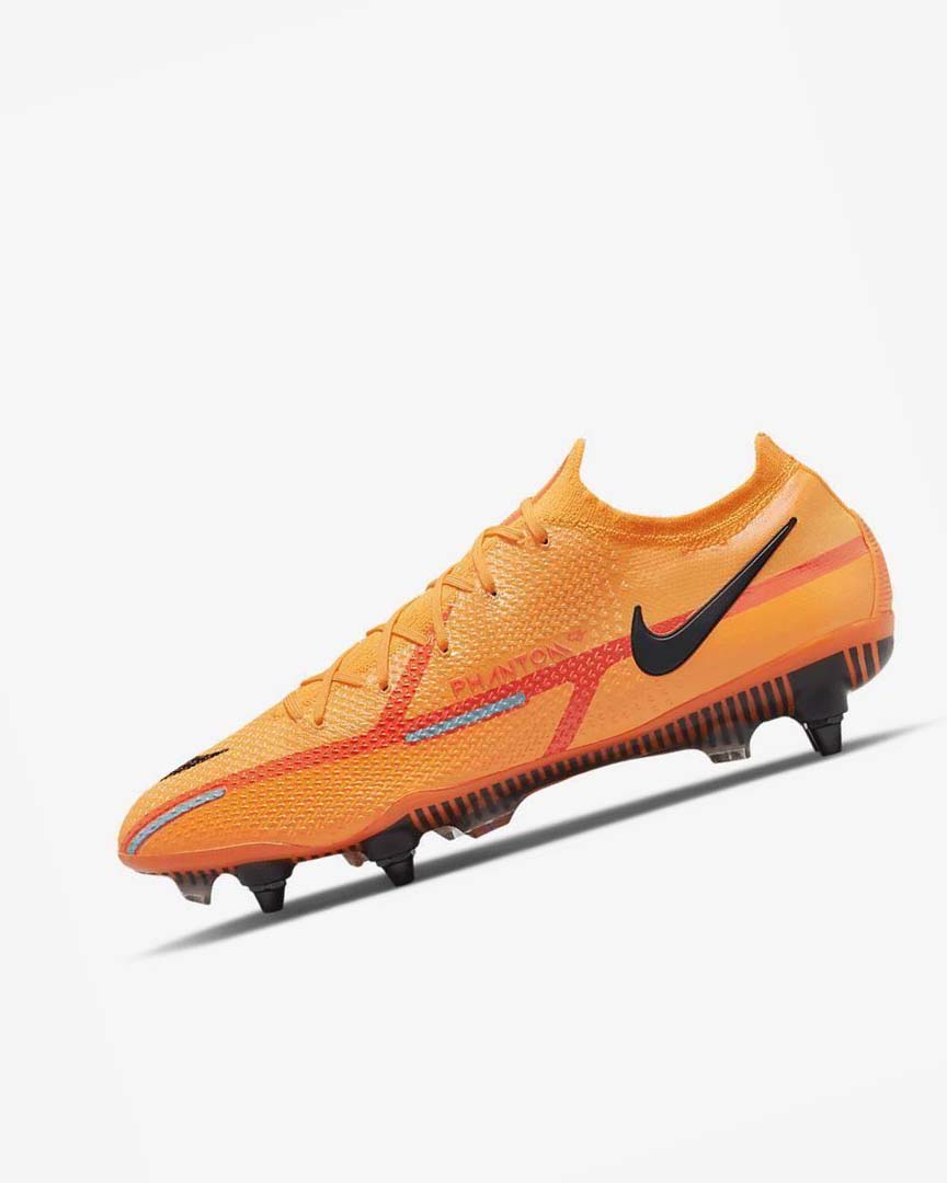 Nike Phantom GT2 Elite SG-Pro AC Fotballsko Herre Oransje Oransje Lyse Rød Svarte | NO4877