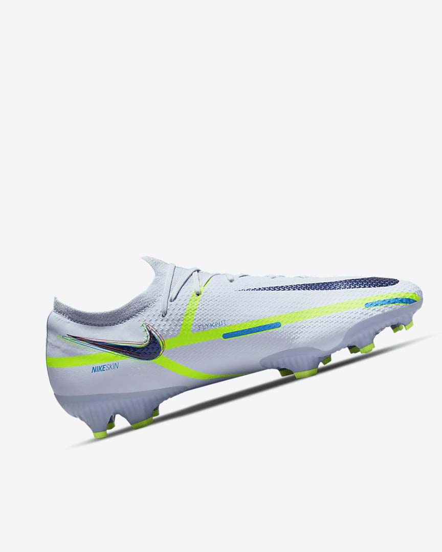 Nike Phantom GT2 Pro FG Fotballsko Dame Grå Lyse Blå Blå | NO2557