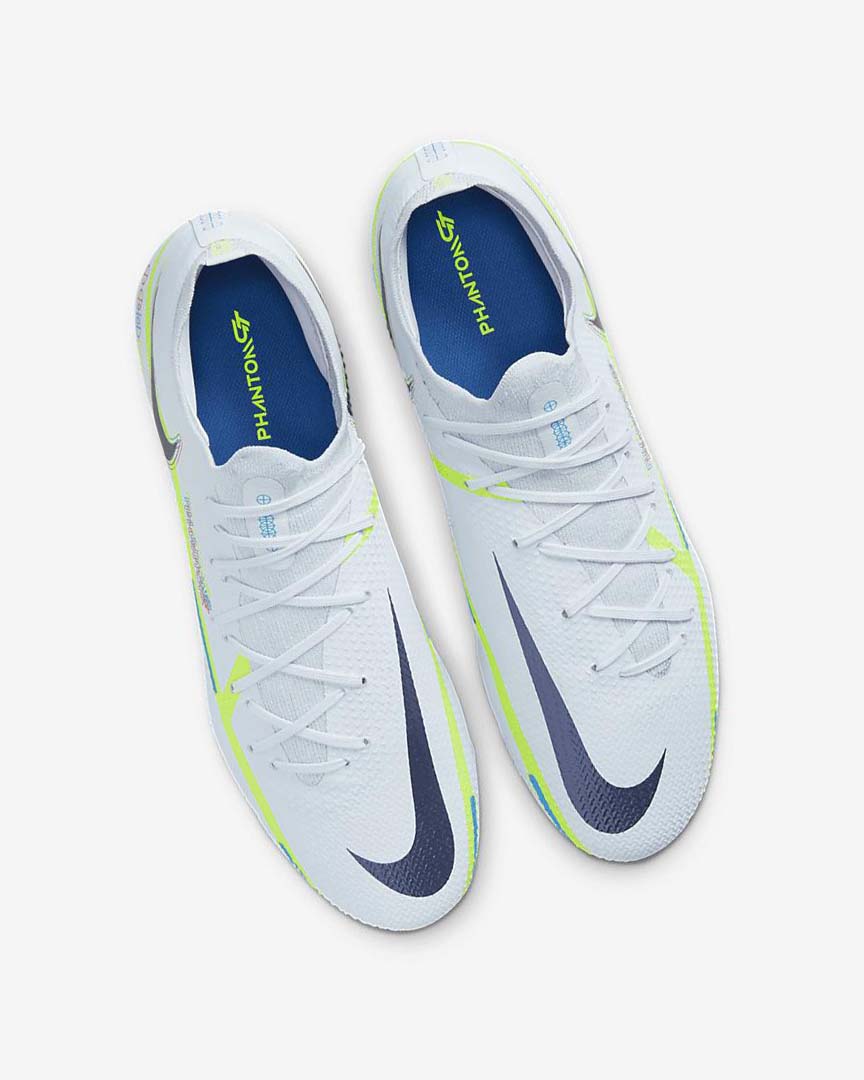 Nike Phantom GT2 Pro FG Fotballsko Dame Grå Lyse Blå Blå | NO2557