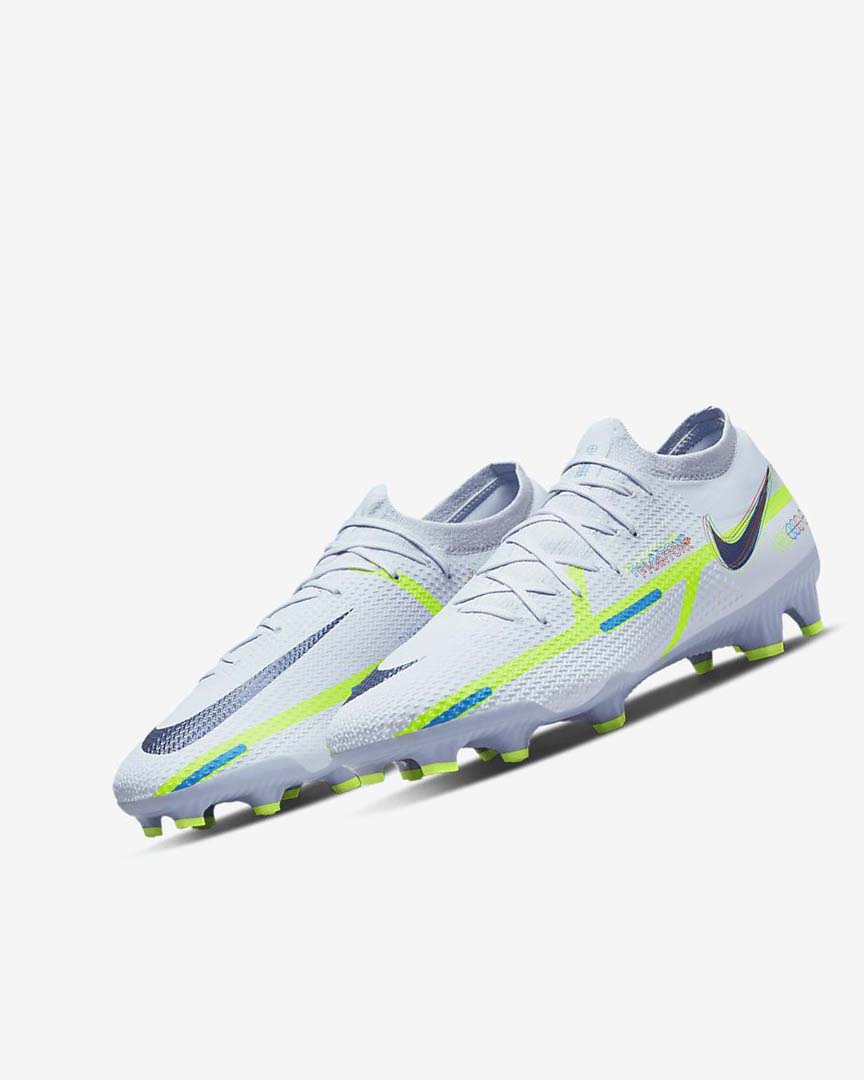 Nike Phantom GT2 Pro FG Fotballsko Dame Grå Lyse Blå Blå | NO2557