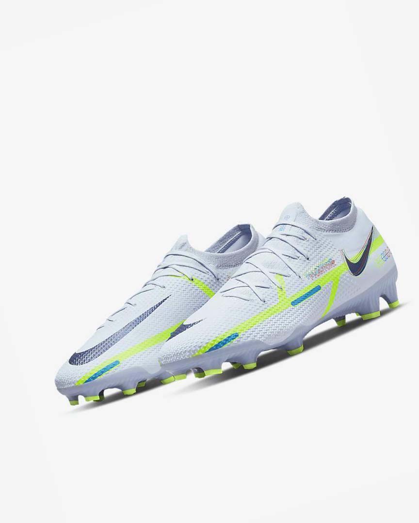 Nike Phantom GT2 Pro FG Fotballsko Herre Grå Lyse Blå Blå | NO4847