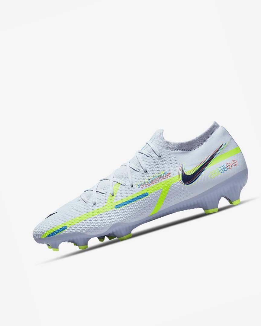 Nike Phantom GT2 Pro FG Fotballsko Herre Grå Lyse Blå Blå | NO4847