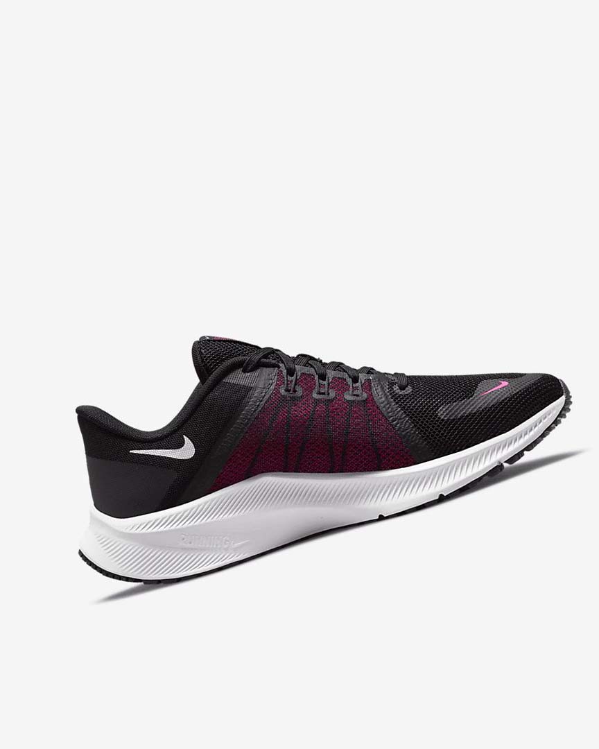 Nike Quest 4 Løpesko Vei Dame Svarte Rosa Mørke Grå Hvite | NO5168