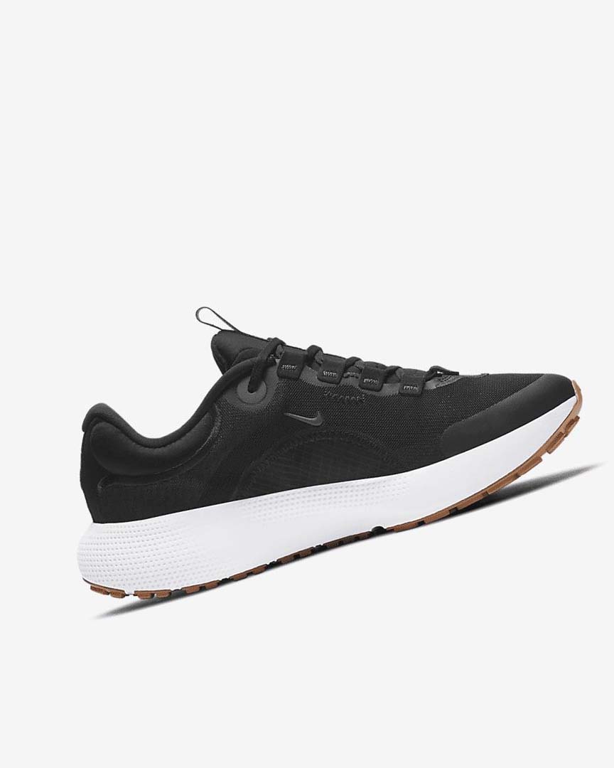 Nike React Escape Run Løpesko Vei Dame Svarte Mørke Grå Hvite Svarte | NO4897