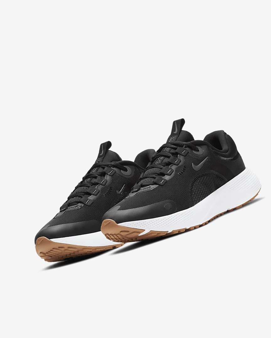 Nike React Escape Run Løpesko Vei Dame Svarte Mørke Grå Hvite Svarte | NO4897