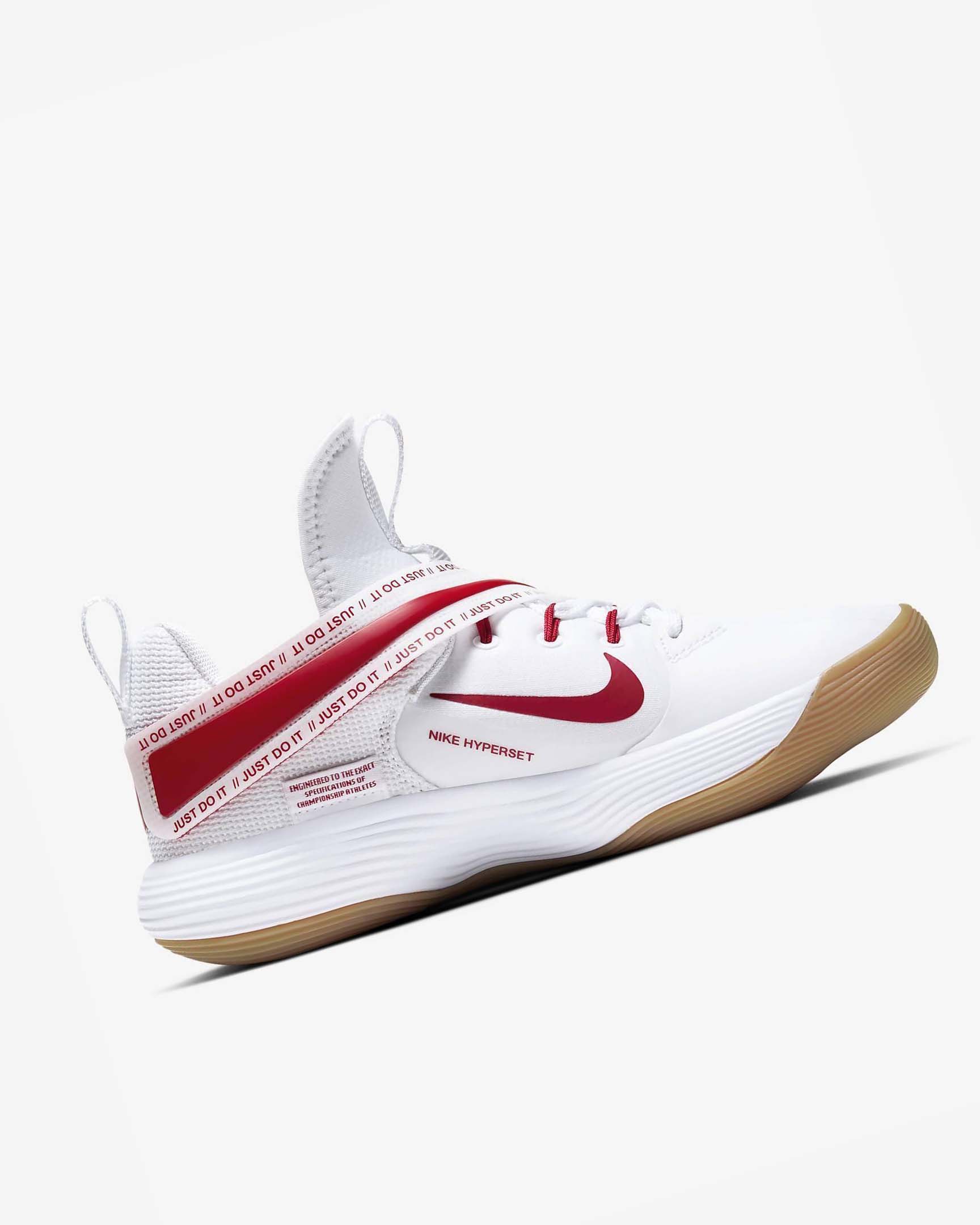 Nike React HyperSet Volleyballsko Dame Hvite Rød | NO2752