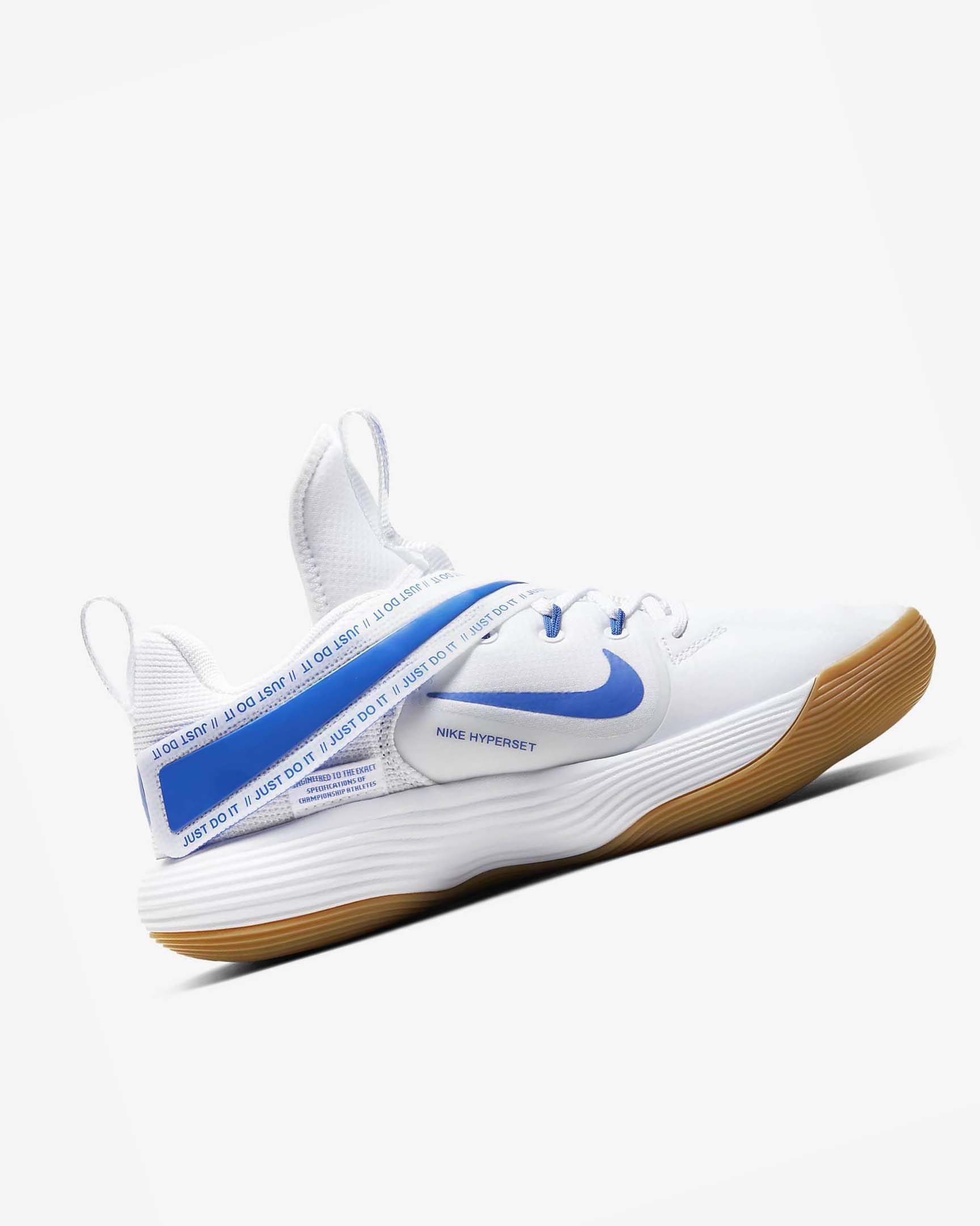 Nike React HyperSet Volleyballsko Dame Hvite Blå | NO5530