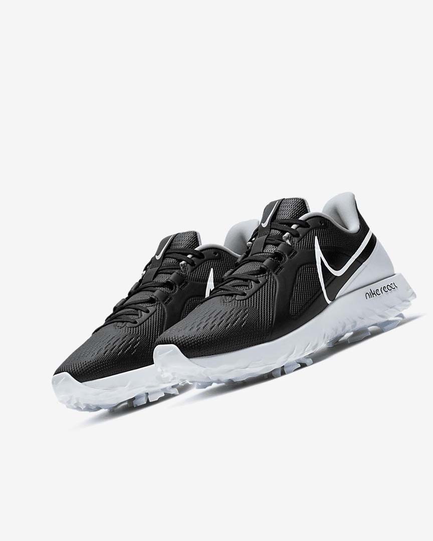 Nike React Infinity Pro Golfsko Dame Svarte Metal Platina Hvite | NO2221