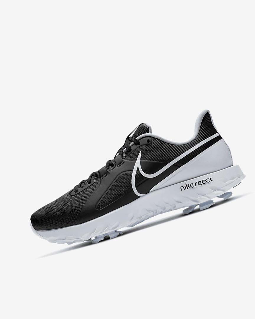 Nike React Infinity Pro Golfsko Dame Svarte Metal Platina Hvite | NO2221