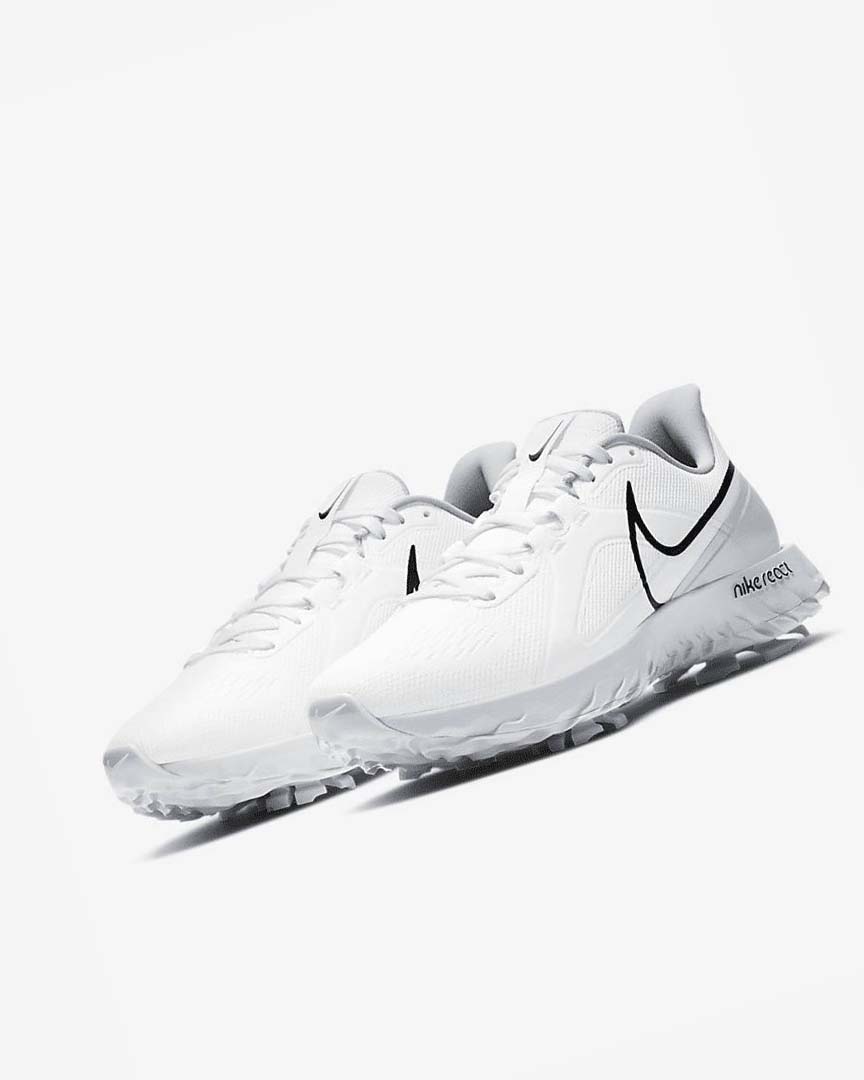 Nike React Infinity Pro Golfsko Herre Hvite Metal Platina Svarte | NO4503