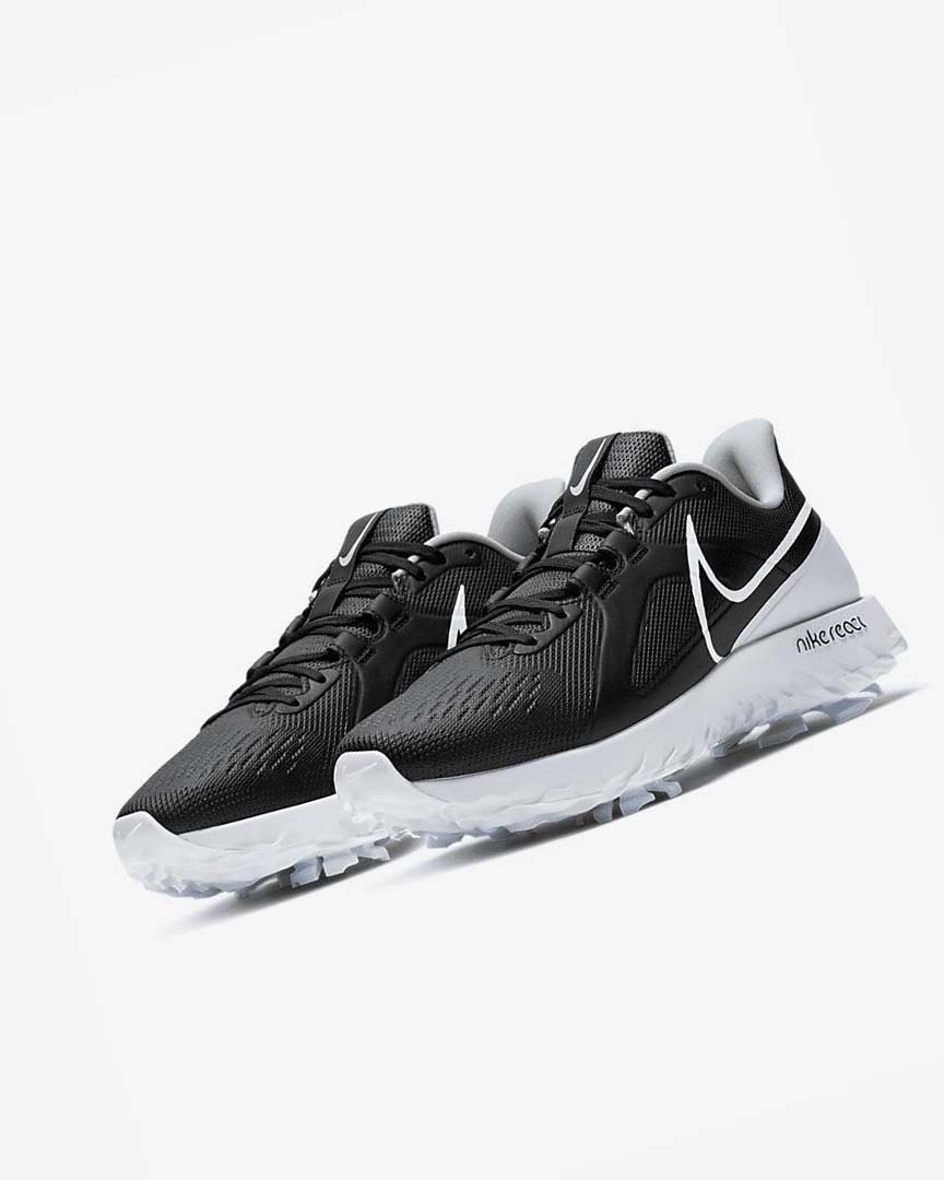 Nike React Infinity Pro Golfsko Herre Svarte Metal Platina Hvite | NO2995