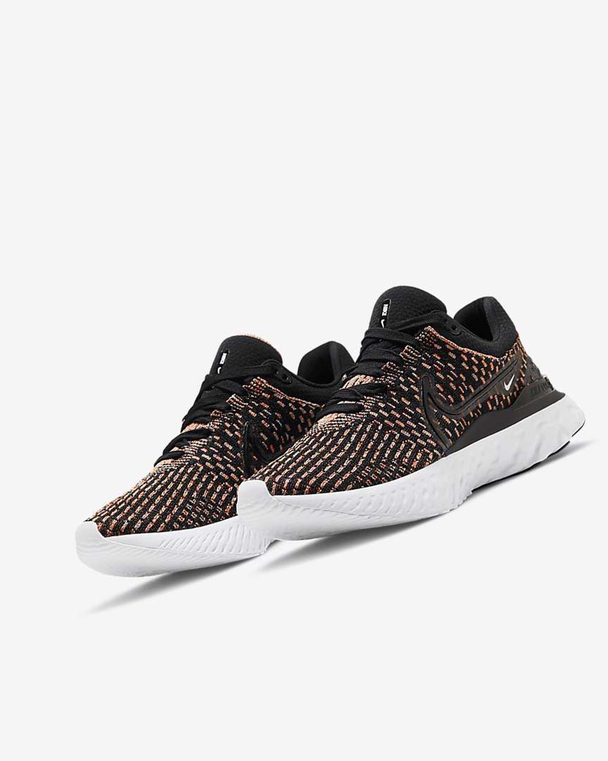 Nike React Infinity Run Flyknit 3 Løpesko Vei Dame Svarte Blå Rosa Hvite | NO2236