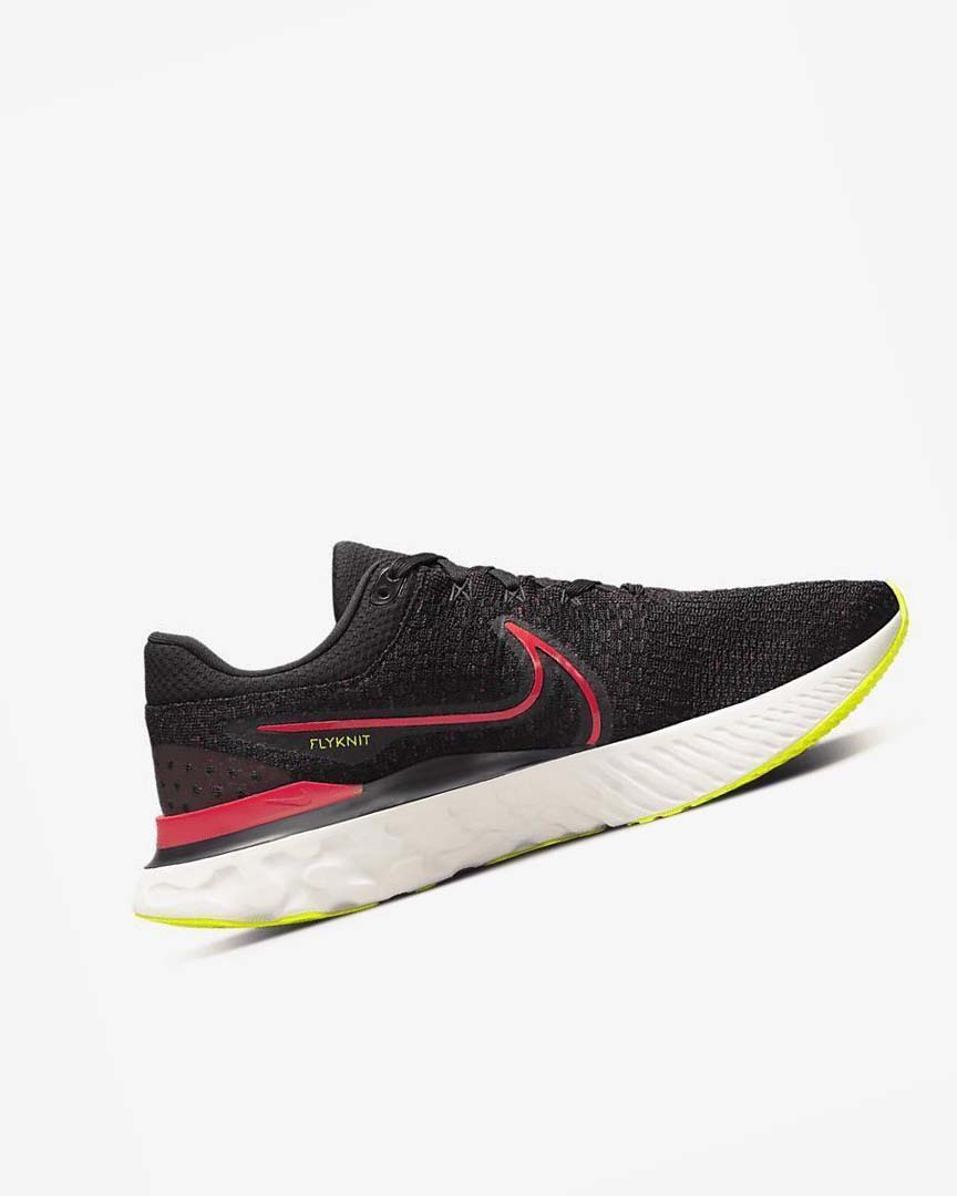 Nike React Infinity Run Flyknit 3 Løpesko Vei Herre Svarte Rød Rød | NO2546