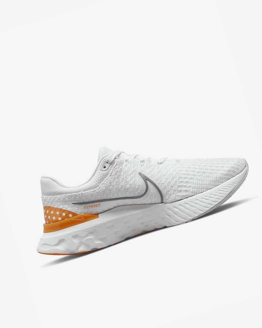 Nike React Infinity Run Flyknit 3 Løpesko Vei Herre Hvite Grå | NO2642