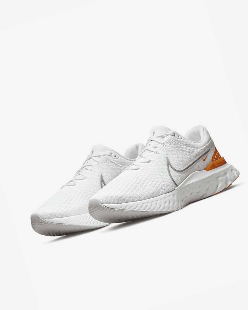 Nike React Infinity Run Flyknit 3 Løpesko Vei Herre Hvite Grå | NO2642