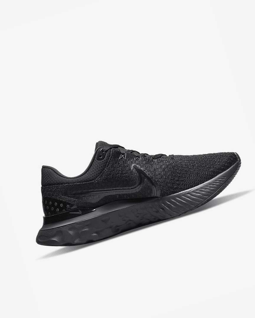 Nike React Infinity Run Flyknit 3 Løpesko Vei Herre Svarte Svarte Svarte | NO4569