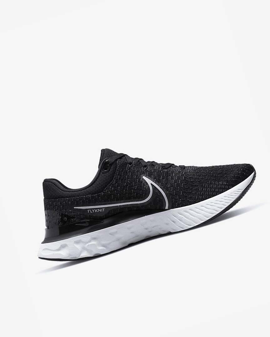 Nike React Infinity Run Flyknit 3 Løpesko Vei Herre Svarte Hvite | NO5255