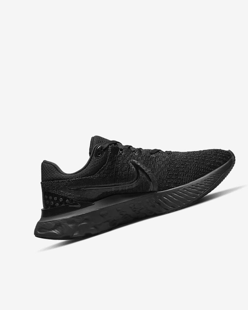 Nike React Infinity Run Flyknit 3 Løpesko Vei Dame Svarte Svarte | NO5331