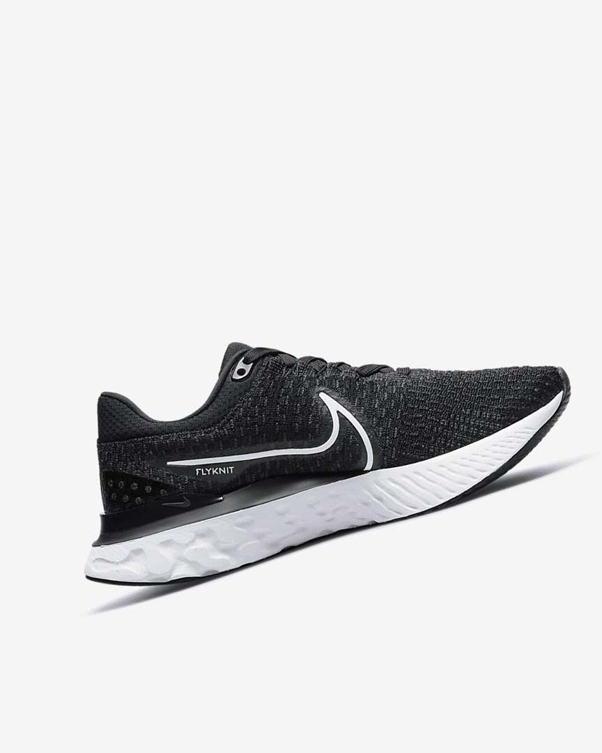 Nike React Infinity Run Flyknit 3 Løpesko Vei Dame Svarte Hvite | NO5441