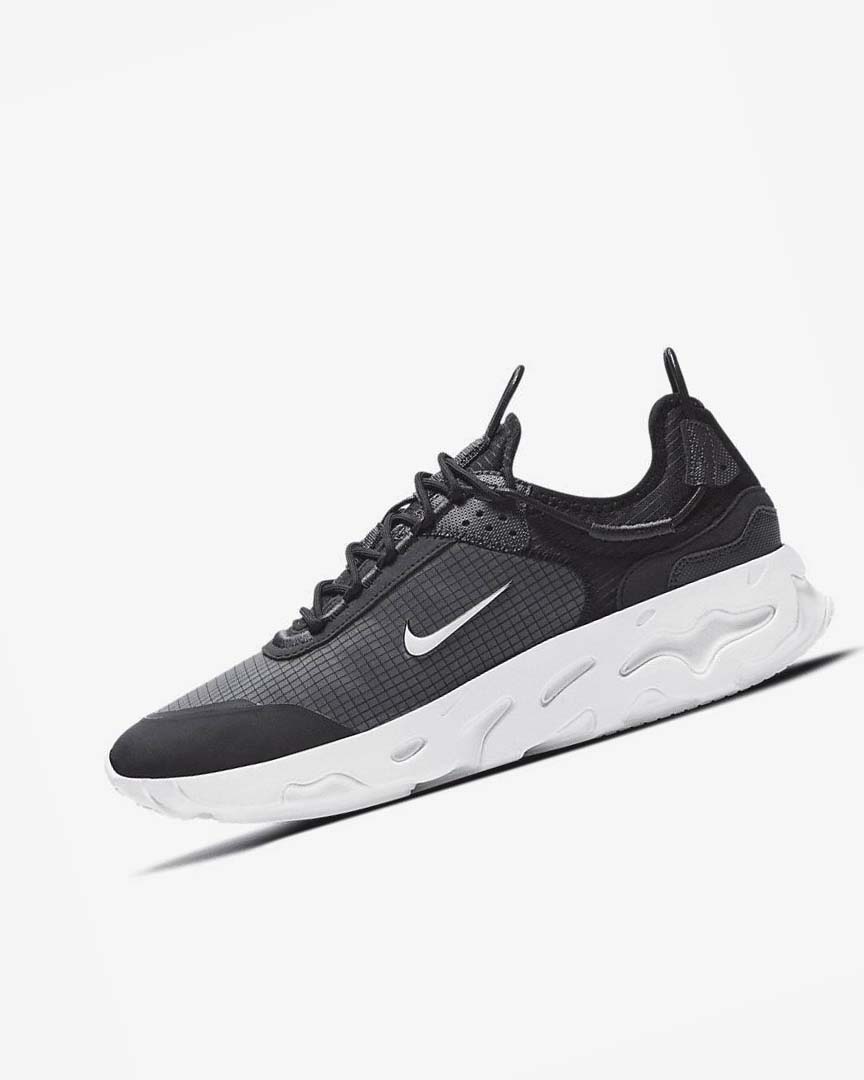 Nike React Live Joggesko Herre Svarte Mørke Grå Hvite | NO5268